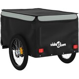 Prikolica za bicikl crno-siva 45 kg željezna | shoptok.hr