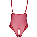 Cottelli curves - prozirno čipkasto tijelo (crveno) | shoptok.hr