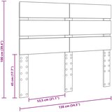  Uzglavlje Staro drvo Konstruirano drvo | shoptok.hr