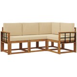  Set vanjskih sofa 4 kom. Prirodna i bež | shoptok.hr