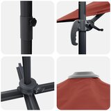  Suncobran Terakota 351 x 250 x 260 cm Poliester i aluminij | shoptok.hr