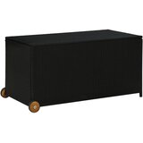 vidaXL Vrtna kutija za pohranu crna 120 x 65 x 61 cm od poliratana Cijene