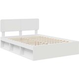  Konstrukcija postelje Bela 140 x 200 cm Masivno borovo les, (5000102779) | Shoptok.si