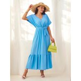 Resti Women's midi dress with short sleeves and decorative buttons Cijene