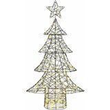  Božićno drvce s 160 LED svjetlima Topla bijela 150 cm Ratan | shoptok.hr