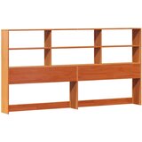 Krevet s regalom za knjige bez madraca 200x200 cm od borovine | Eponuda.com