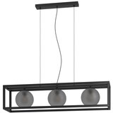 Eglo 390215 - visilica na sajli arangona 3xE27/40W/230V zadimljeno/crno Slike