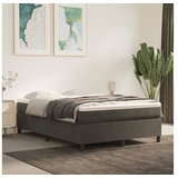  Box spring posteljni z vzmetnico temno siv 140x190 cm žamet | Shoptok.si