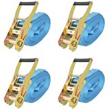 vidaXL Trake za Vezanje Tereta 4 kom 4 Tone 8mx50mm Plave | shoptok.hr
