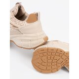 Shelvt Light beige women's platform sneakers | shoptok.hr