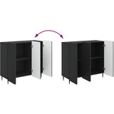  Kreveta Crna 89 x 34,5 x 82 cm Konstruirano drvo | shoptok.hr