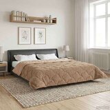  Poletna odeja Taupe 220 x 260 cm Mikrofibra in Teddy flis, (5000284442) | Shoptok.si