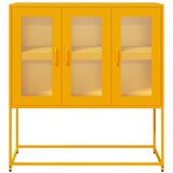  Komoda boja senfa 100,5x39x107 cm hladno valjani čelik | shoptok.hr