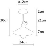 Opviq lights Crna viseća svjetiljka s metalnim sjenilom ø 24 cm Berceste – | shoptok.hr