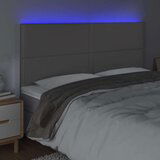  Posteljno vzglavje sivo 200x5x118/128 cm umetno usnje, (20935919) | Shoptok.si