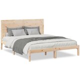 vidaXL Daljši posteljni okvir brez vzmetnice 140x220 cm trden les, (22053286) | Shoptok.si