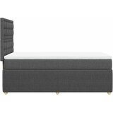  Krevet s oprugama i madracem tamnosivi 90 x 190 cm od tkanine | shoptok.hr