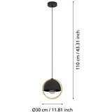 Eglo 43755 - visilica na sajli callow 1xE27/40W/230V | Eponuda.com