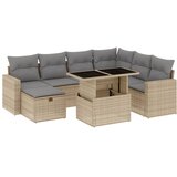  8-dijelni set vrtnih sofa od poliratana s jastucima bež | shoptok.hr