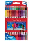 Flomaster ŠKOLSKI 20BOJA OBOSTRANI GLITTER FABER CASTELL 151108 BLISTER | shoptok.hr
