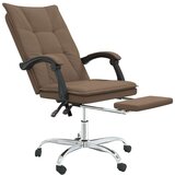 vidaXL Pisarniški stol rjavo blago, (20669330) | Shoptok.si