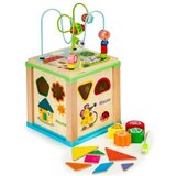 ECO TOYS Ecotoys Drvena edukativna kocka s pločom za pisanje Cijene