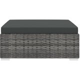  Modularni tabure s jastukom 1 kom od poliratana sivi | Eponuda.com