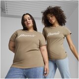 Puma Majice s kratkimi rokavi Script Tee Bež | Shoptok.si