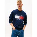 Tommy Jeans Majica mornarska / rdeča / bela | Shoptok.si