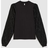 Marisse Black Blouse With Decorative Sleeves | Eponuda.ba