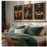WALLXPERT dekorativna uramljena mdf slika (3 komada) HUM115 | ePonuda.com