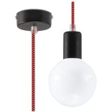 Sollux SL.0158 - Luster na kablu EDISON 1xE27/60W/230V crna/ crvena u