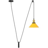 VISILICA podesiva po visini E27 sjajno žuta Ø 22 cm metal | shoptok.hr