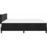  LED Box Spring Krevet s uzglavljem Crna 180 x 200 cm Baršun | shoptok.hr