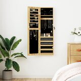  Zidni ormarić za nakit s ogledalom 30 x 8,5 x 106 cm | shoptok.hr