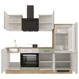 Flex-Well Kuhinjski Blok Cara, Zelena, Hrast | Shoptok.si