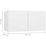  8-dijelni set TV ormarića bijeli od iverice | shoptok.hr