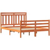 vidaXL konstrukcija postelje 2 pcs voskast rjav 150 x 200 cm, (5000102449) | Shoptok.si