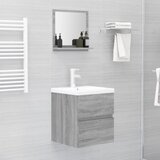 Kupaonsko ogledalo boja sivog hrasta 40 x 10,5x 37 cm drveno | shoptok.hr
