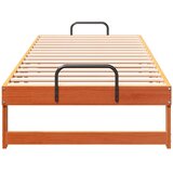  Krevetna konstrukcija Smeđa 90 x 210 cm Čvrsto borovo drvo | shoptok.hr