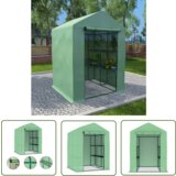  The Living Store Rastlinjak s policami iz jekla 143x143x195 cm - Rastlinjak, (21745023) Cene
