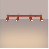 Nice Lamps Opečnato oranžna stropna svetilka 6,5x81 cm Gleam – | Shoptok.si