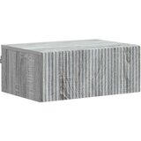  Noćni ormarić za montažu na zid s ladicama 2 pcs Siva sonoma | shoptok.hr