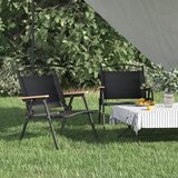  Stolice za kampiranje 2 kom crne 54x43x59 cm od tkanine Oxford | shoptok.hr
