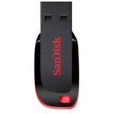 San Disk USB DISK 16GB CRUZER BLADE, 2.0, črno-rdeč, brez pokrovčka | Shoptok.si
