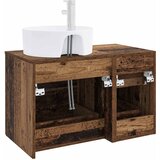  Set namještaja za kupaonicu 2 kom. Staro drvo Konstruirano drvo Smeđa 49,5 x 44,5 x 76 cm | Shoptok.si