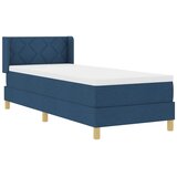  s opruga kutije s uzglavljem Plava 200 x 80 cm tkanina | shoptok.hr