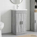  Kupaonski umivaonik s sudoperom Siva Sonoma 42 x 40 x 84,5 cm | shoptok.hr