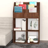 Stalak za dječje časopise smeđa boja hrasta 71x30x114 cm drveni | Eponuda.com