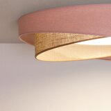 Brilagi LED prigu&amp;scaron;iva svetiljka VELVET TWIST LED/36W/230V CCT prečnik 65 cm WT roze/bež. + daljinski upravljač Slike